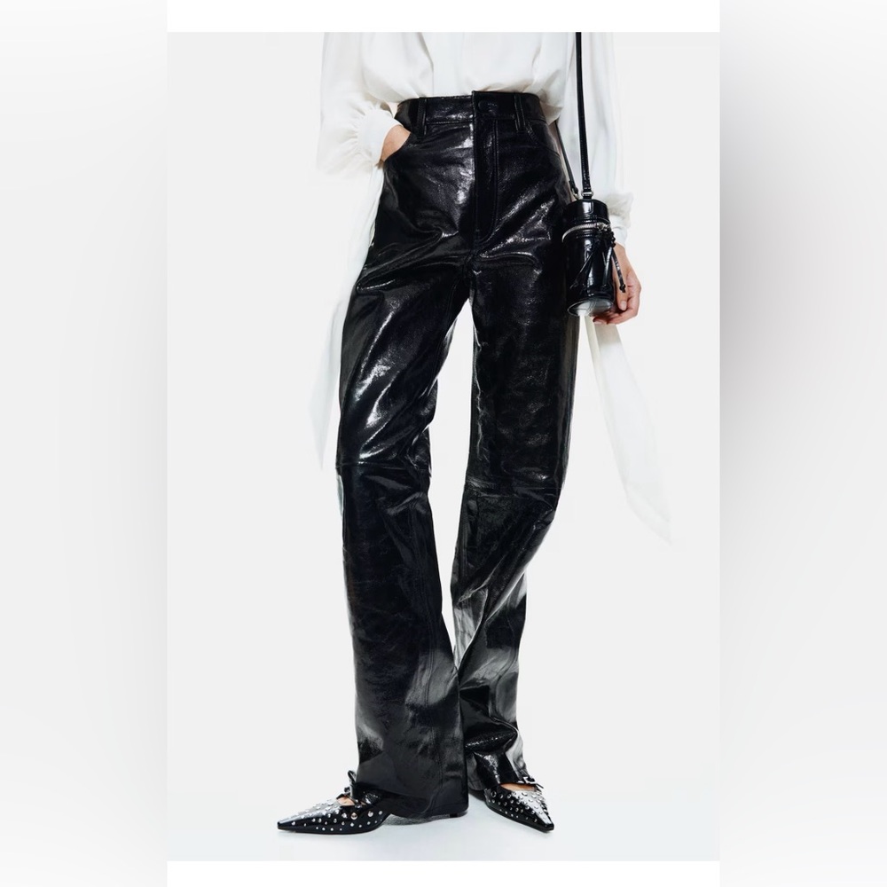 🆕 H&M Genuine Leather Pants